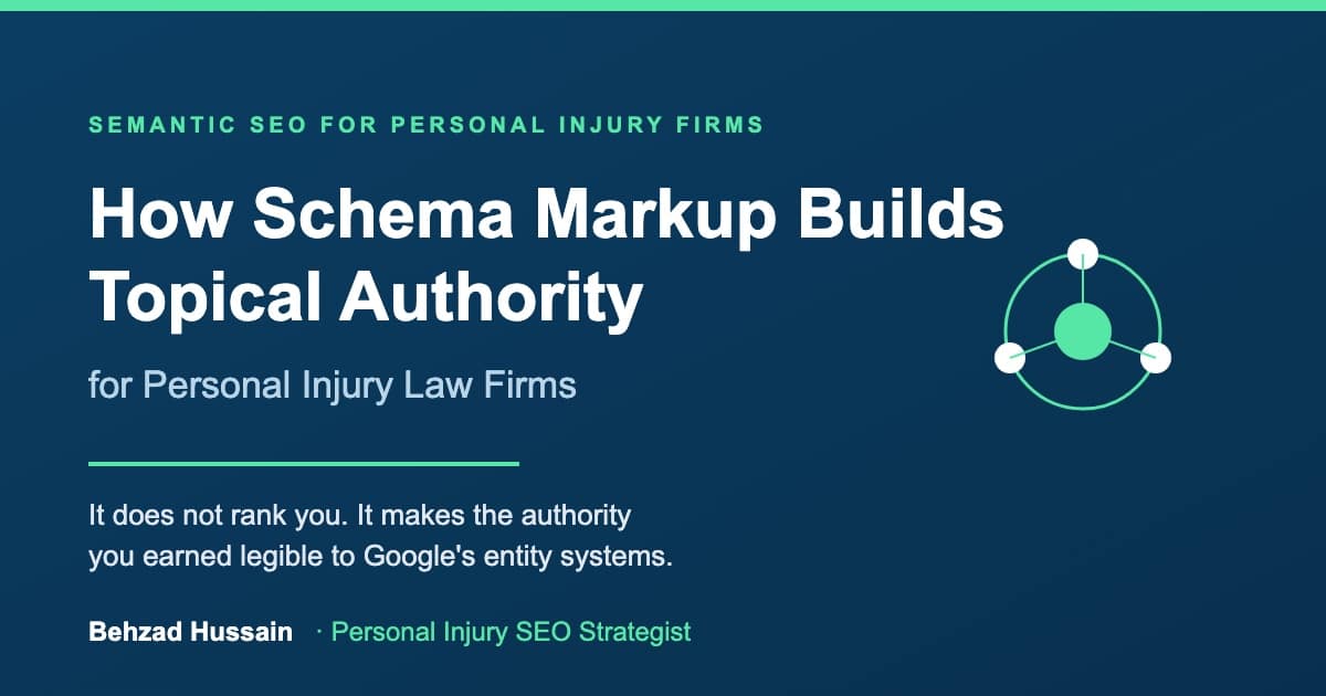 How schema markup builds topical authority for personal injury law firms